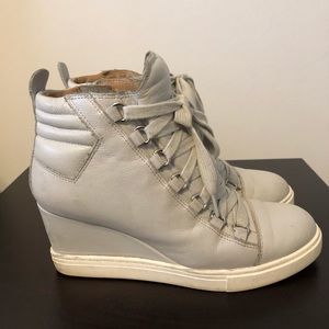 Grey Linea Paolo Wedge Sneakers Size 5.5